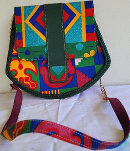 African print handbag