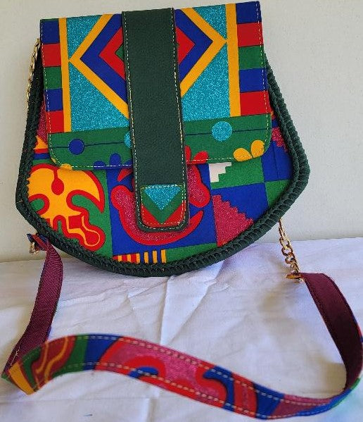African print handbag