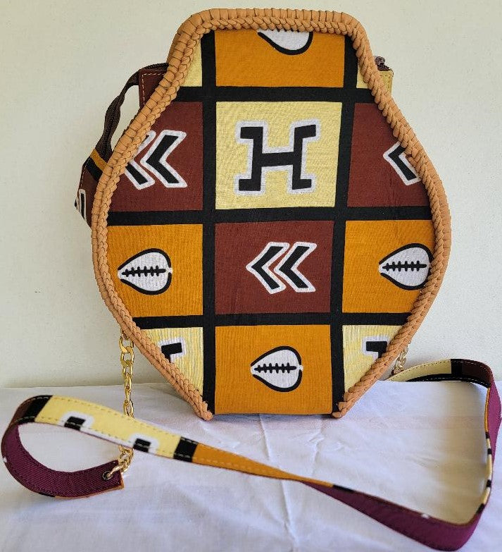African print handbag