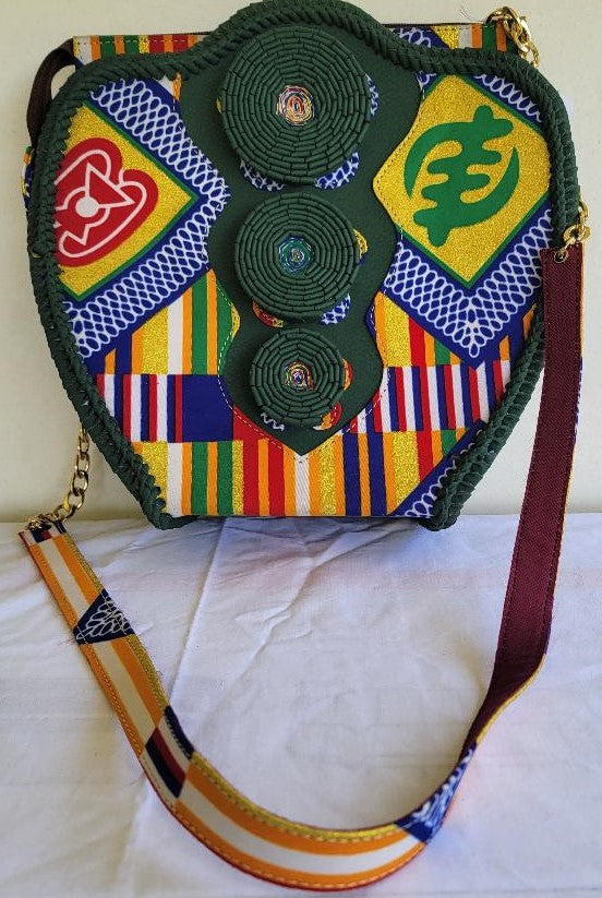 Adinkra print handbag