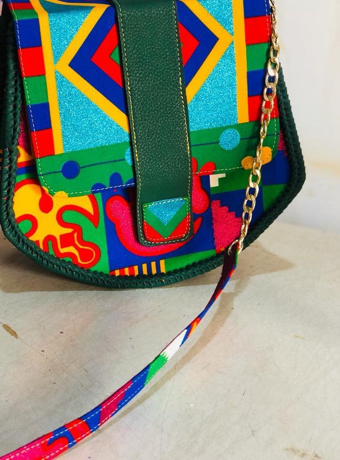 African print handbag