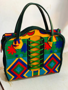 African print handbag